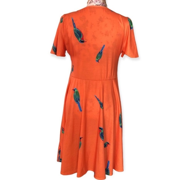 ASOS tropical Parrot print skater dress - Picture 2 of 4